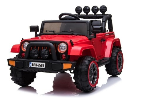 Auto na Akumulator Jeep BRD-7588 Czerwony 4x4 Auto na Akumulator Jeep BRD-7588 Czerwony 4x4
