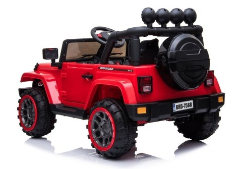 Auto na Akumulator Jeep BRD-7588 Czerwony 4x4 Auto na Akumulator Jeep BRD-7588 Czerwony 4x4