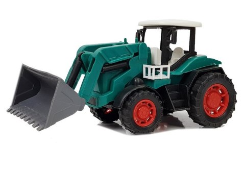 Zestaw Pojazdów z Napędem Frykcyjnym Auto Terenowe Czerwone z Koparką Zestaw Pojazdów z Napędem Frykcyjnym Auto Terenowe Czerwone z Koparką