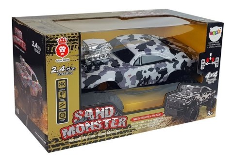 Auto Terenowe Zdalnie Sterowane 2.4G 4x4 Biało-Czarne Moro Auto Terenowe Zdalnie Sterowane 2.4G 4x4 Biało-Czarne Moro