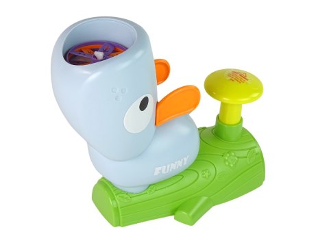 Gra Zręcznościowa Złap Frisbee Latające Dyski Katapulta Niebieska Gra Zręcznościowa Złap Frisbee Latające Dyski Katapulta Niebieska