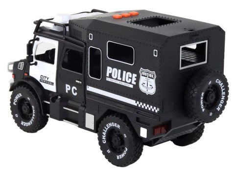 Wóz Terenowy Policyjny Policja 1:14 Radiowóz Światła Dźwięki Czarny