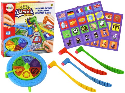 Gra Zręcznościowa Konkurencyjna Karciana Spinner Uderz Młotkiem Gra Zręcznościowa Konkurencyjna Karciana Spinner Uderz Młotkiem