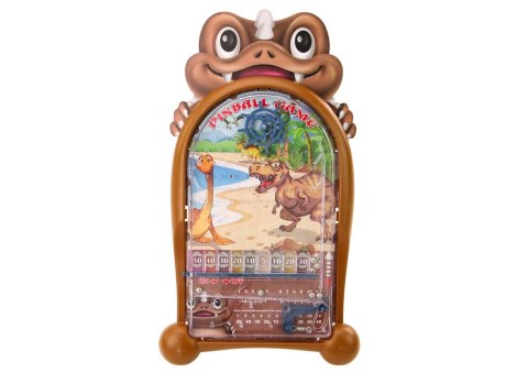 Gra Zręcznościowa Pinball Dinozaury Stojak Brązowy Gra Zręcznościowa Pinball Dinozaury Stojak Brązowy