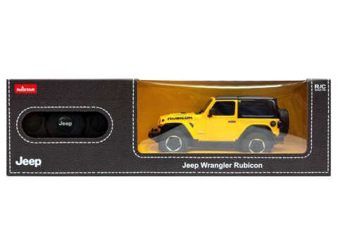Auto R/C 1:24 Zdalnie Sterowany JEEP Wrangler JL Rubicon Żółty Auto R/C 1:24 Zdalnie Sterowany JEEP Wrangler JL Rubicon Żółty