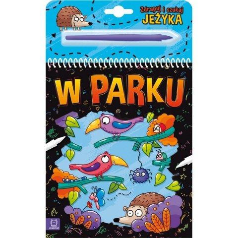 Zdrapuj szukaj jeżyka w parku Zdrapuj szukaj jeżyka w parku