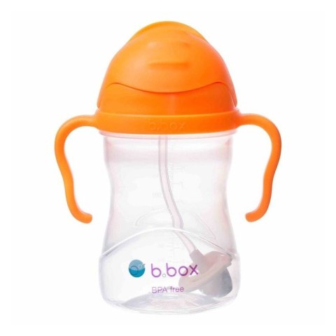 Bidon ze słomką 240ml pomar. Bidon ze słomką 240ml pomar.