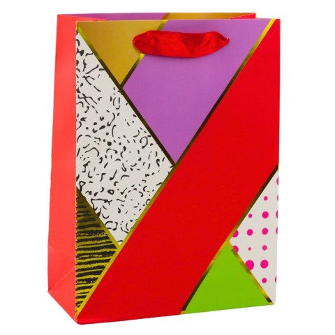 Torba Prezentowa Papierowa Wzory Geometryczne 23 x 18 x 10,5 cm Torba Prezentowa Papierowa Wzory Geometryczne 23 x 18 x 10,5 cm